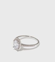 New Look Silver Gem Diamante Ring